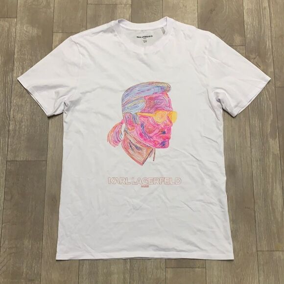 Mens Karl Lagerfeld Paris Crewneck Shortsleeve T-Shirt‎ - Picture 1 of 5
